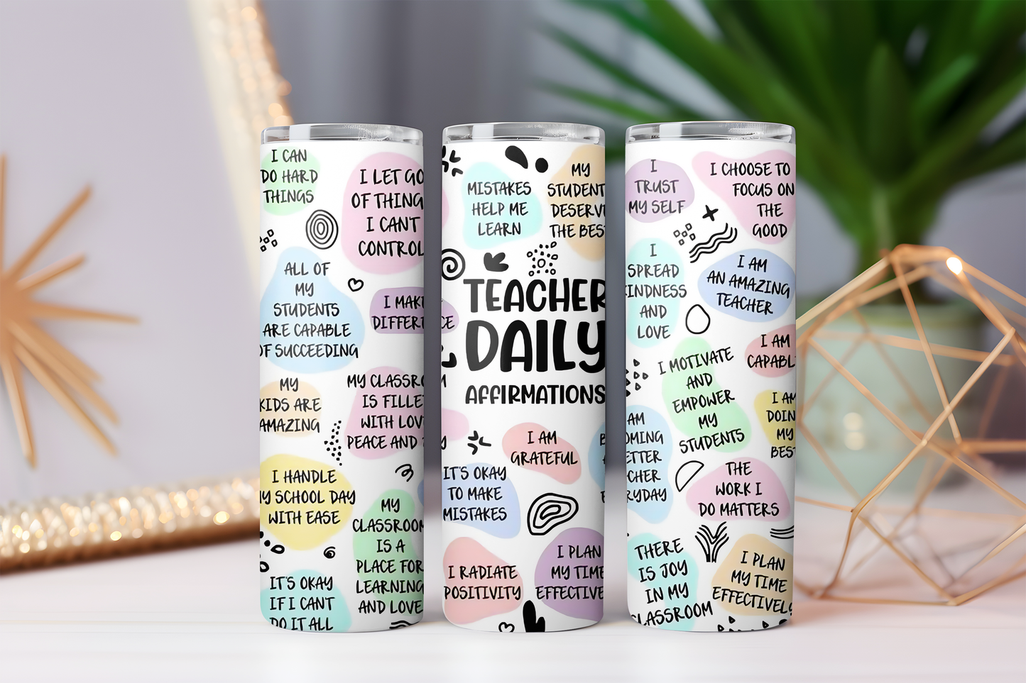 Teacher Affirmation Tumbler