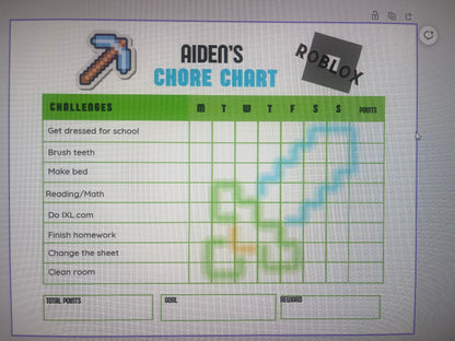 Kids chore charts