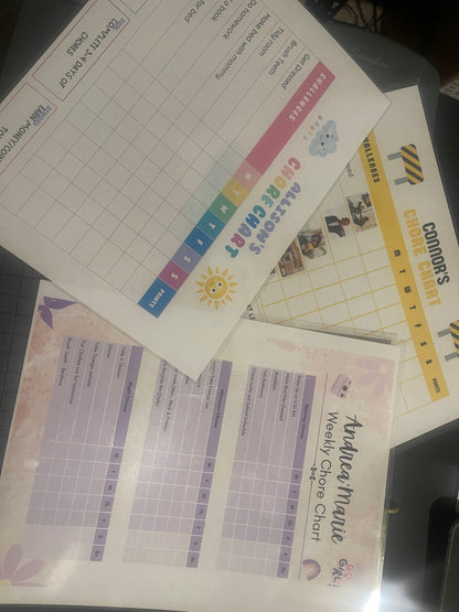 Kids chore charts
